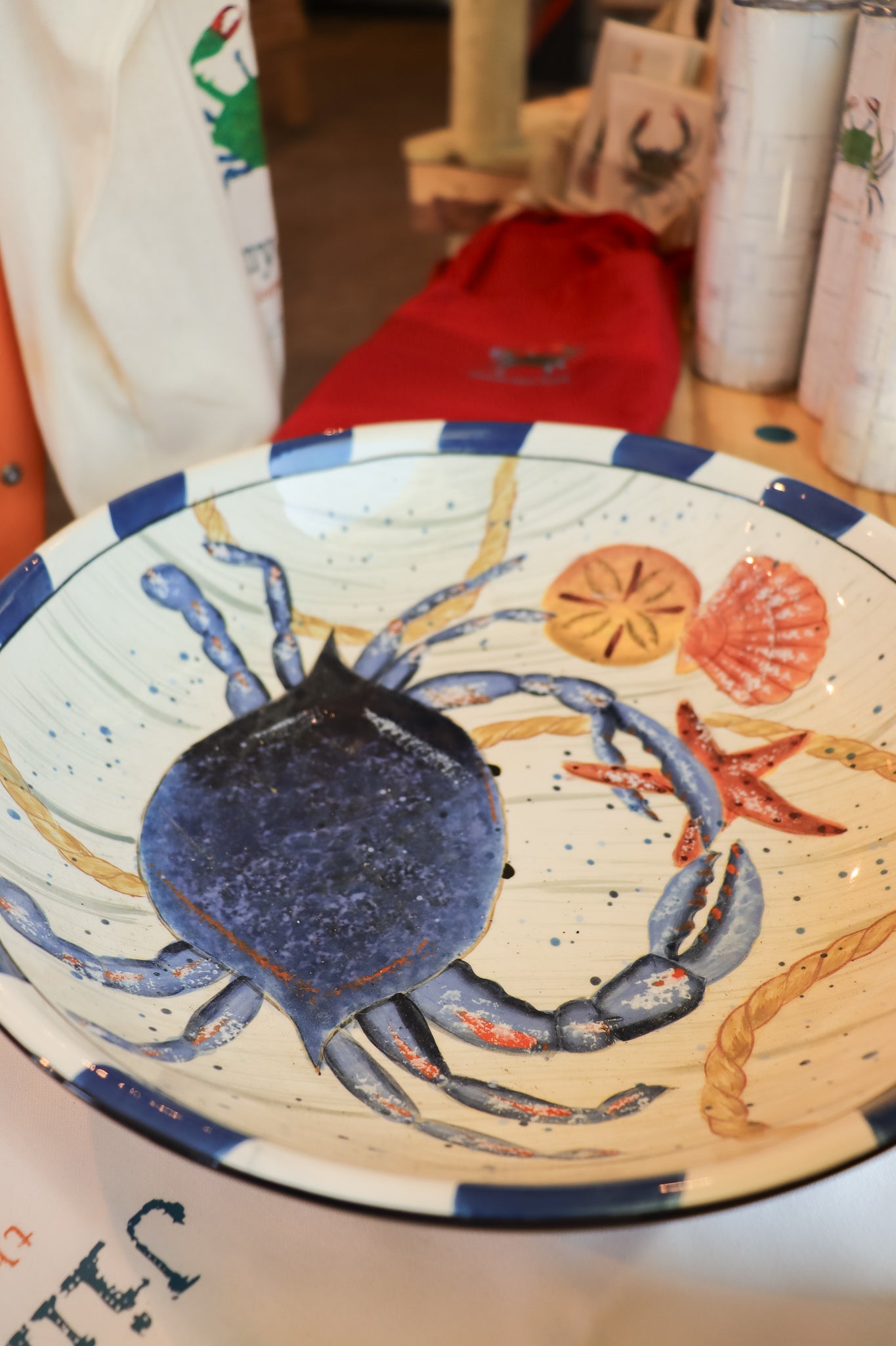 Crab Pottery Bowl