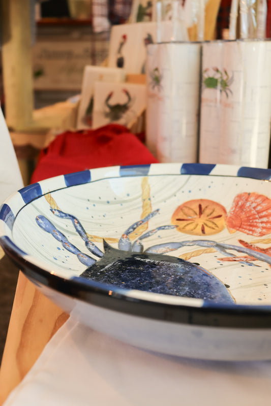 Crab Pottery Bowl