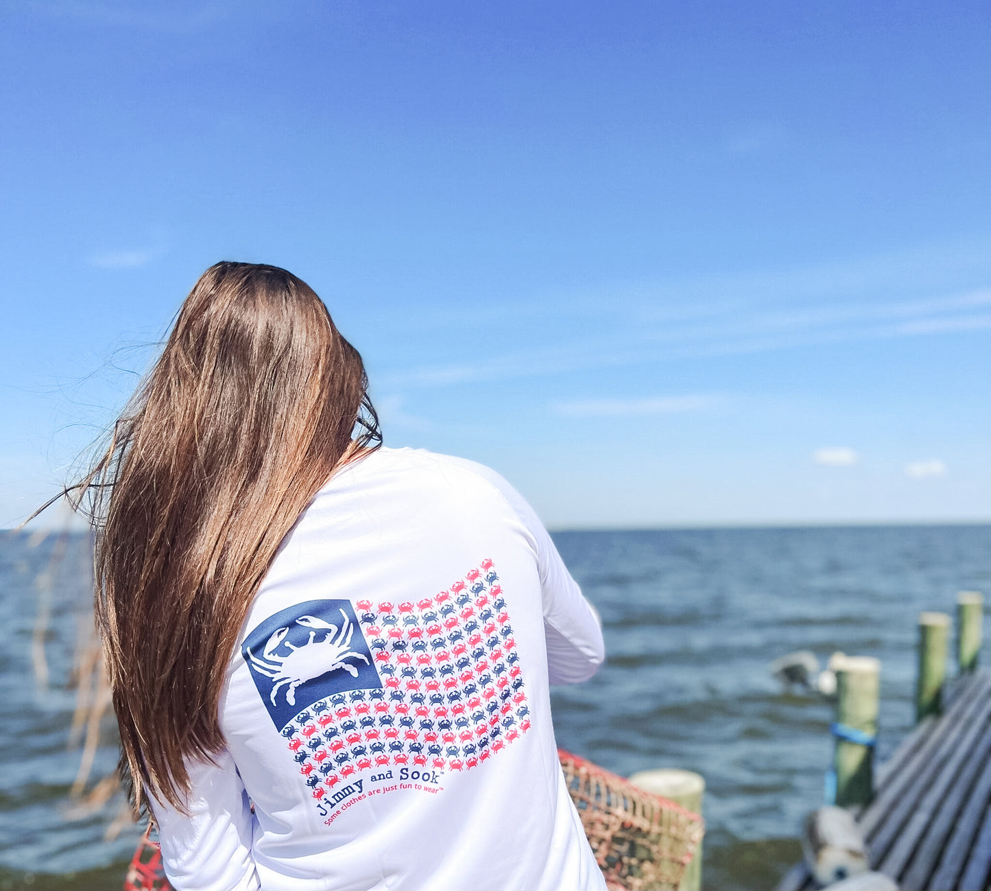 Long Sleeve Flag Performance Shirt