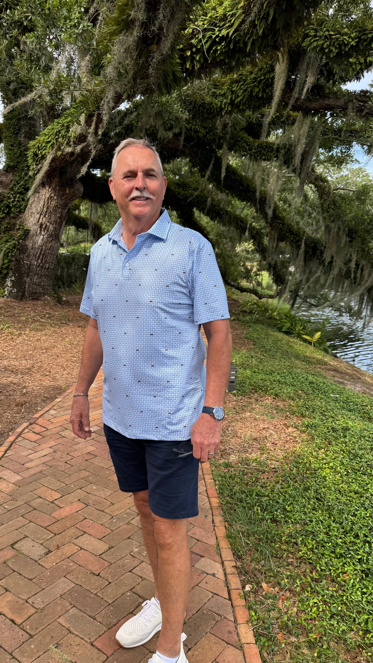 Crab on Crab Performance Polo