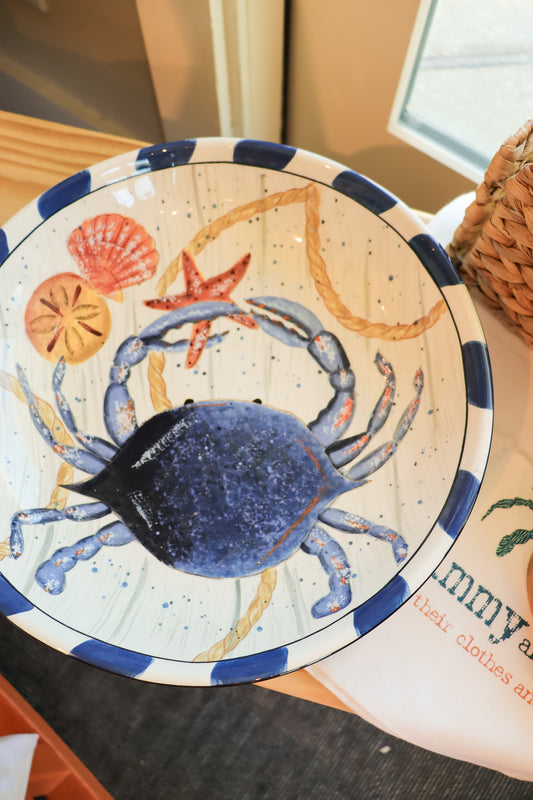 Crab Pottery Bowl